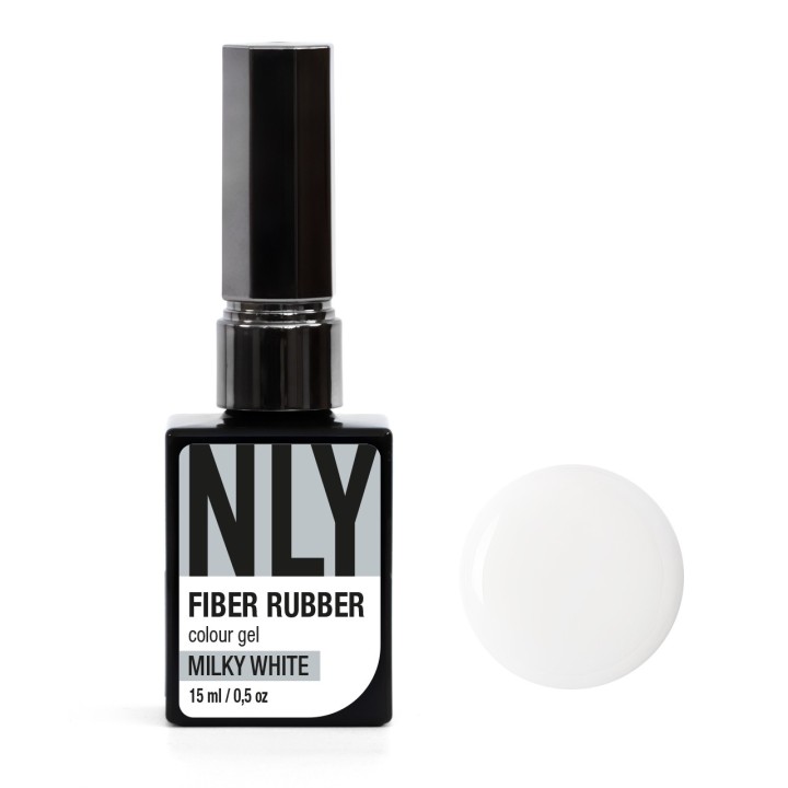 „NLY Fiber Rubber Base Milky White” 15 ml